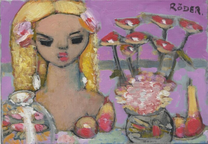 goldfish bowl 25x18 - Oils