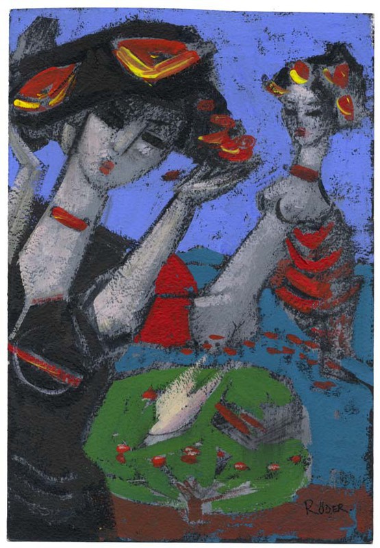 Adjusting the Hat 25x17 cm - Acrylics