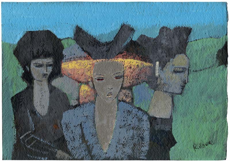 Blondie and Friends 25x46 cm - Acrylics