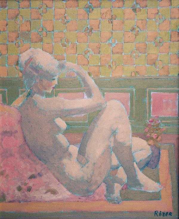 estelle in green 50x40 - Oils