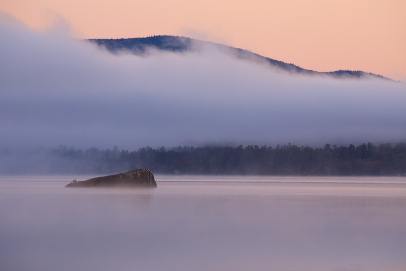 Mist over Lake Webb, Maine - Simplicity