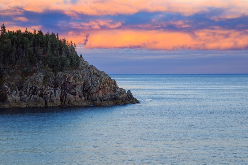Secret Trail Sunset, Acadia National Park - Acadia National Park, Maine