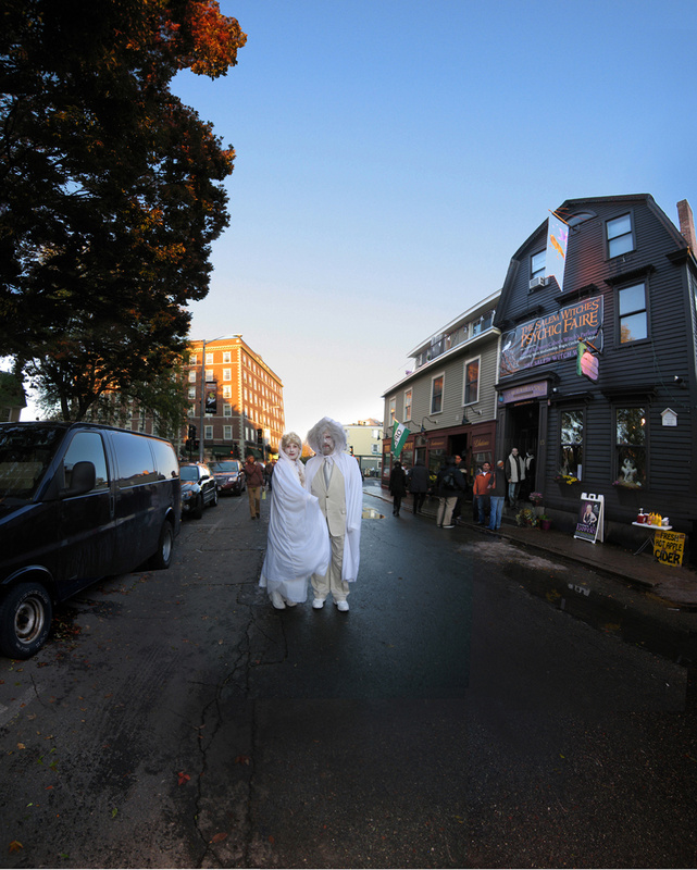 White couple, Salem - More Halloween
