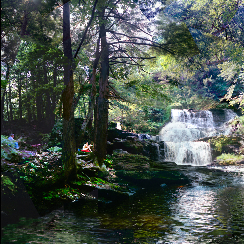 Dejueuner, Garwin Falls (detail) - Waterfalls