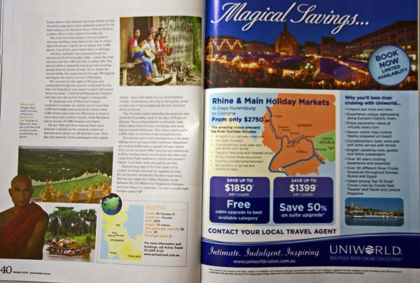 Burma cruise - Some magazine articles