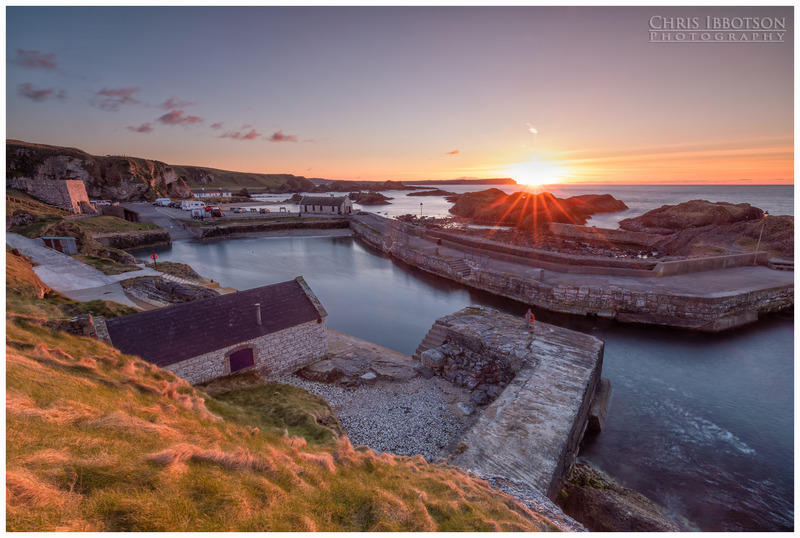 Dusk at Ballintoy Harbour