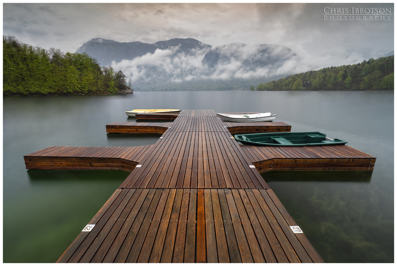 Boating on Lake Bohinj, Slovenia