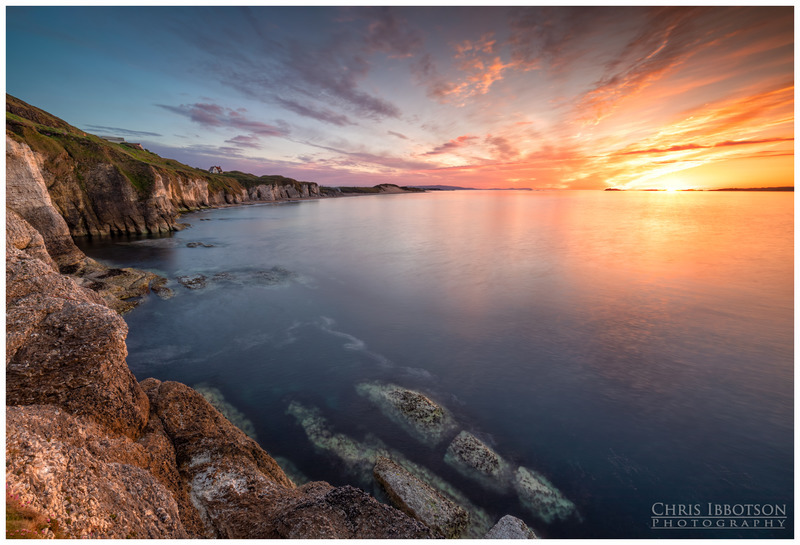 Sunset at Whiterocks Cliffs