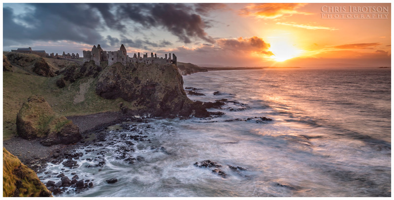 Fiery Sunset, Dunluce Castle