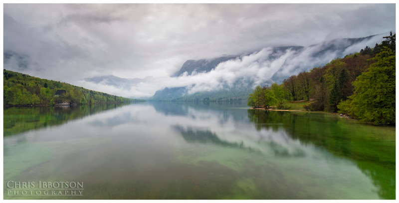 Reflections Lake Bohinj, Slovenia