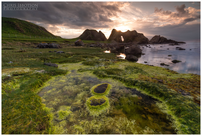 Sunset at Ballintoy Sea Stacks