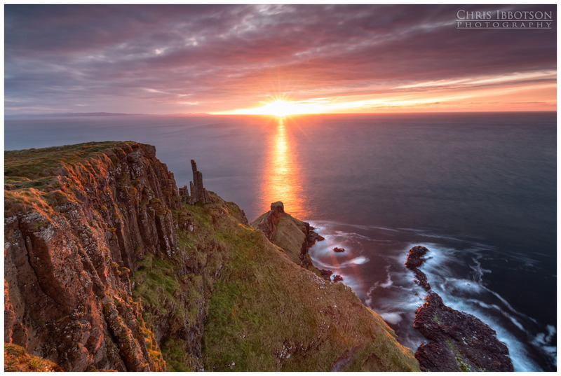 Sunset at Lacada Point, Giants Causeway