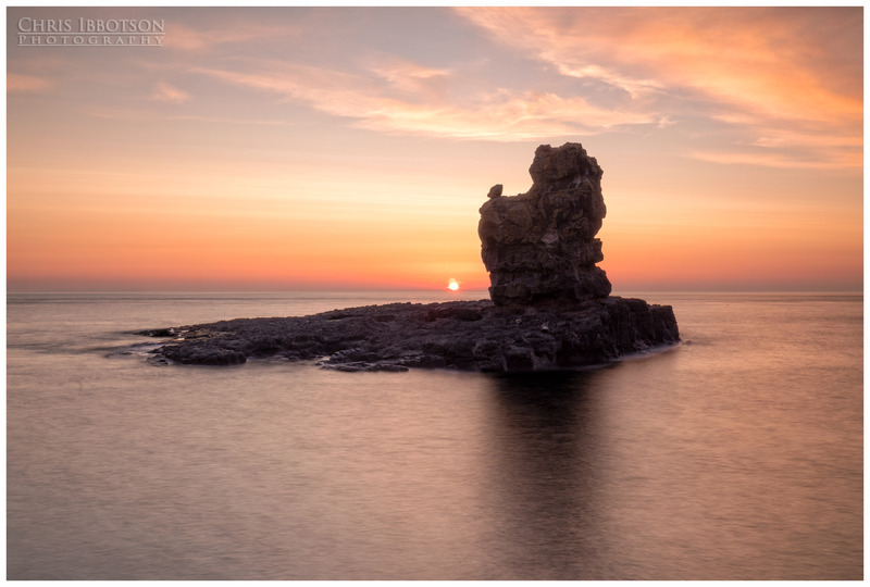 Dusk at the Sea Stack, Giants Causeway