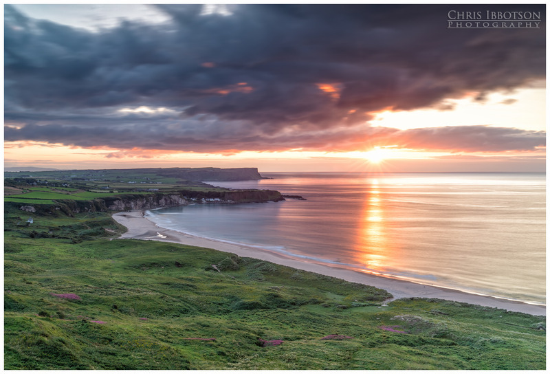 Sunset at White Park Bay