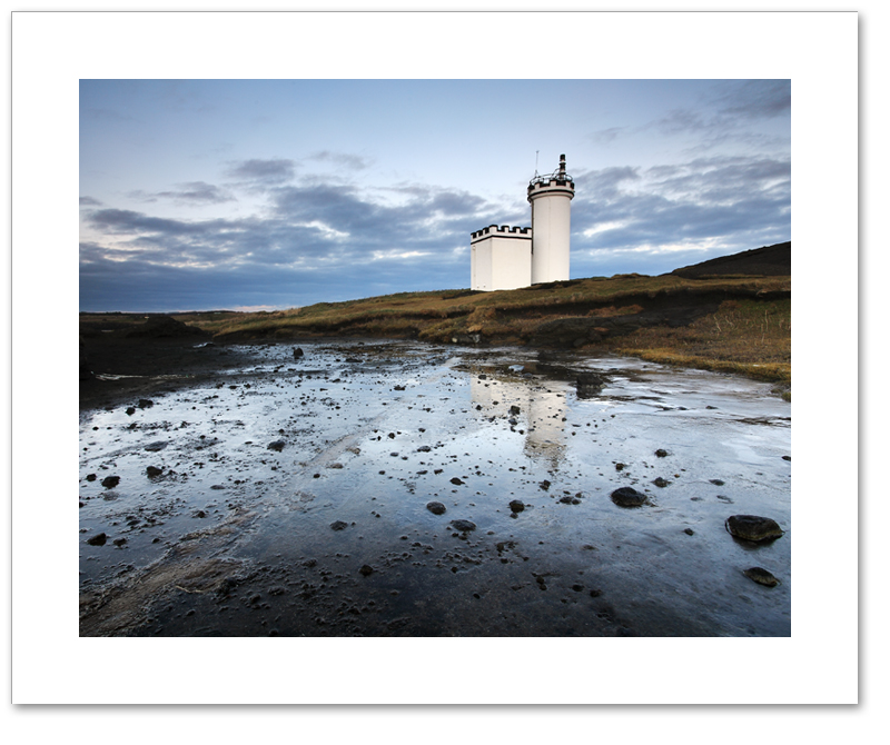 On ice, Elie Ness, East Neuk, Fife