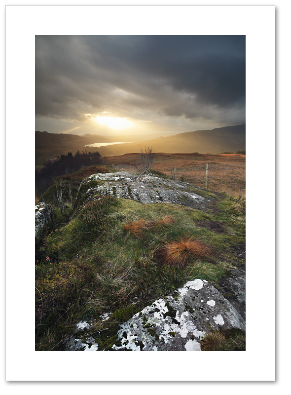 Autumn Light, Loch Venachar, Callander Crags
