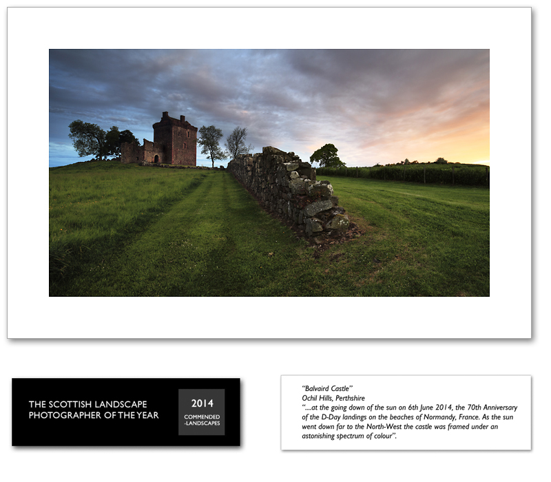 Balvaird Castle Sunset, Ochil Hills, Perthshire