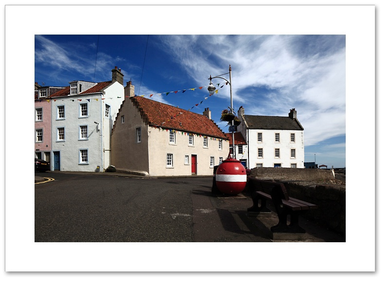 Station Road meets Mid Shore, St Monans, east Neuk, Fife