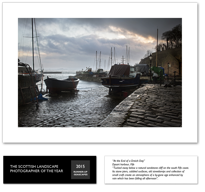 At the end of a dreich day, Dysart Harbour, Fife