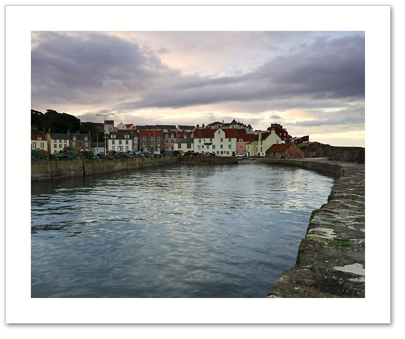 High tide at sundown, Pittenweem, East Neuk, Fife