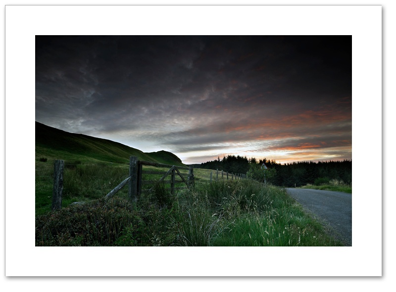 Dummiefarline after sunset, Cleish Hills
