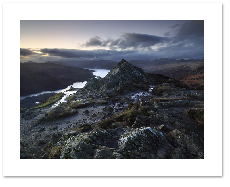 Darkness falls across Ben A'an, Loch Lomond and the Trossachs, National Park