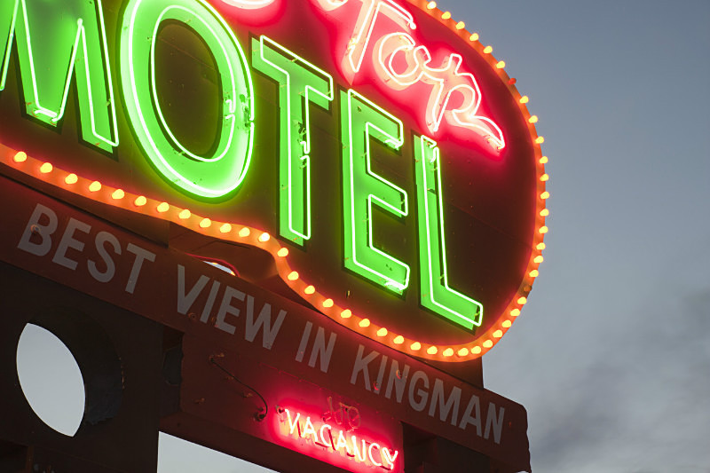 Hill Top Motel sign, Kingman - American Icons
