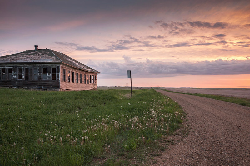 Gascoyne school, North Dakota. - Abandoned on the Plains