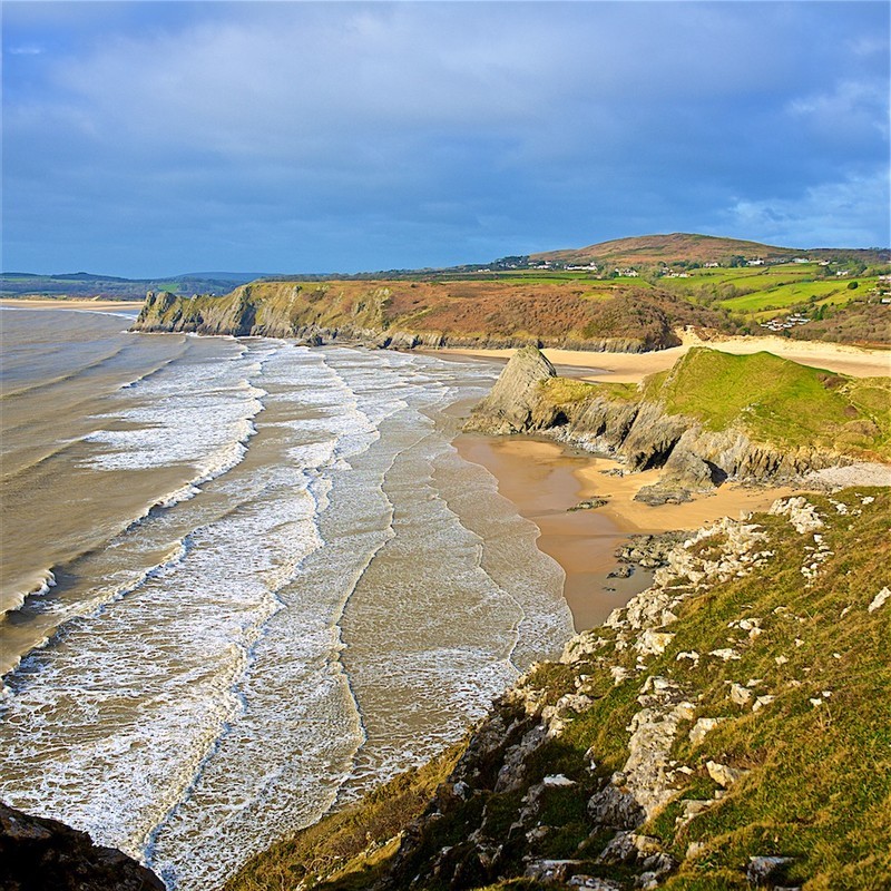 Three Cliffs Bay, Gower EDC236     SORRY CARDS OUT OF STOCK - Wales and Northern Ireland
