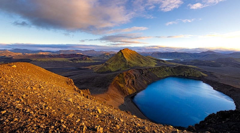 Volcanic Landscape, Landmannalaugar, Central Highlands. - South America and Iceland.