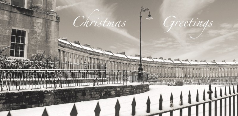 Royal crescent, Bath. EDC 284 Xmas - Christmas Greeting Cards