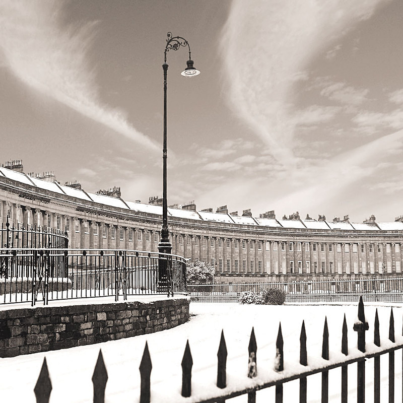 Royal Crescent,Bath - Sepia EDC132 - Bath