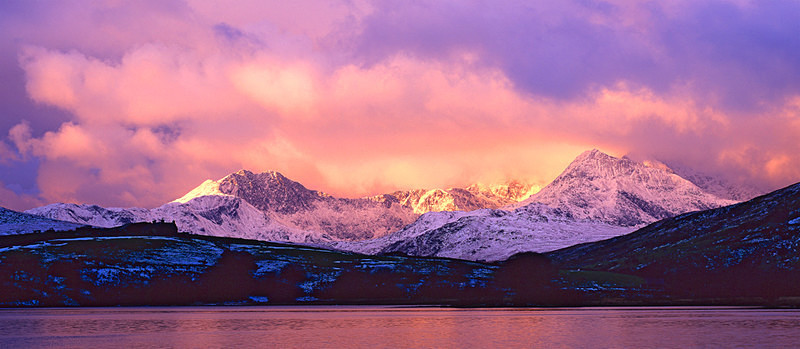 Storm Clouds at Dawn, Snowdon, Y Lliwedd and Crib Goch EDC106 - Wales