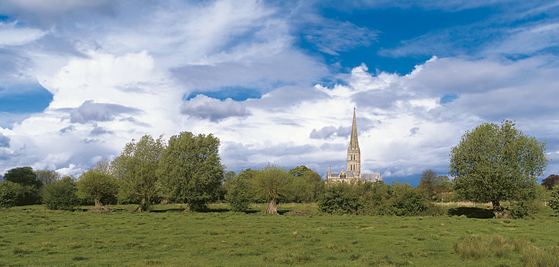 April Showers, Salisbury Cathedral EDC075 - England