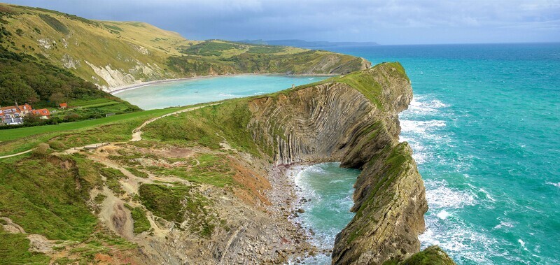 Stair Hole and Lulworth Cove, Jurassic Coast. - England