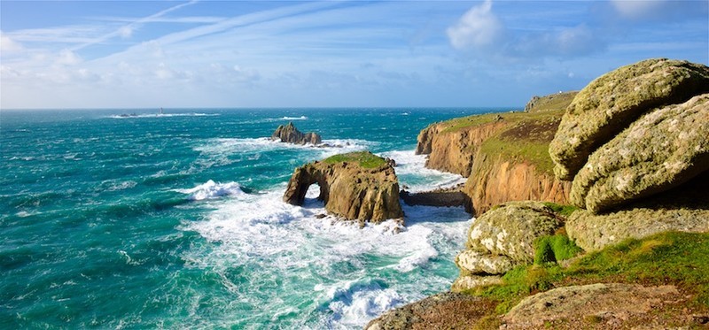 Stormy seas Lands End Cornwall EDC267 - Cornwall