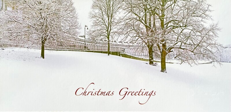 Christmas in the Royal Crescent.  Xmas. - Christmas Greeting Cards