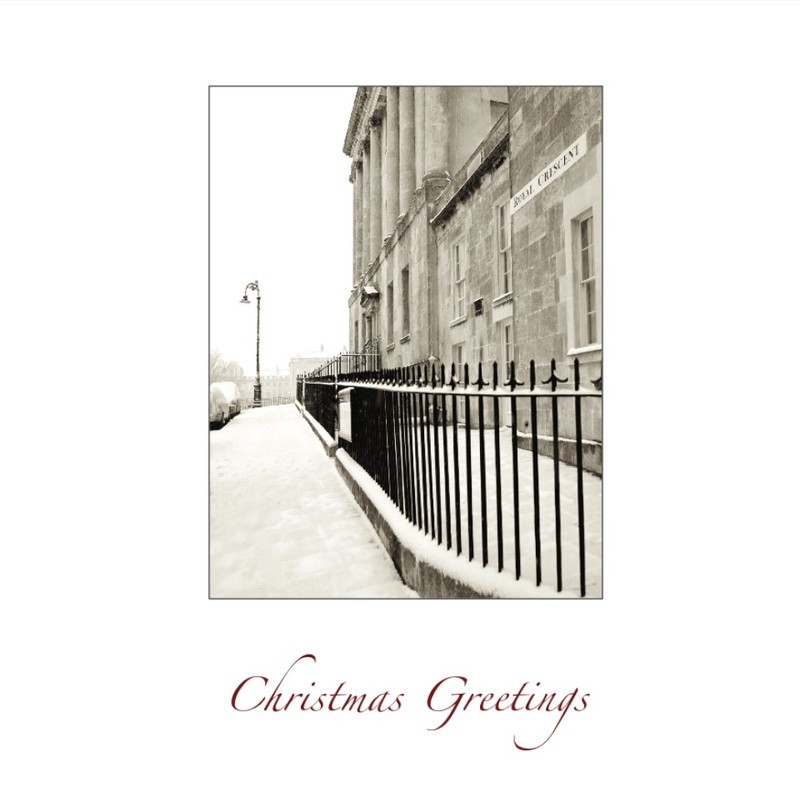 No.1, Royal Crescent, Bath.  EDC 305 Xmas - Christmas Greeting Cards