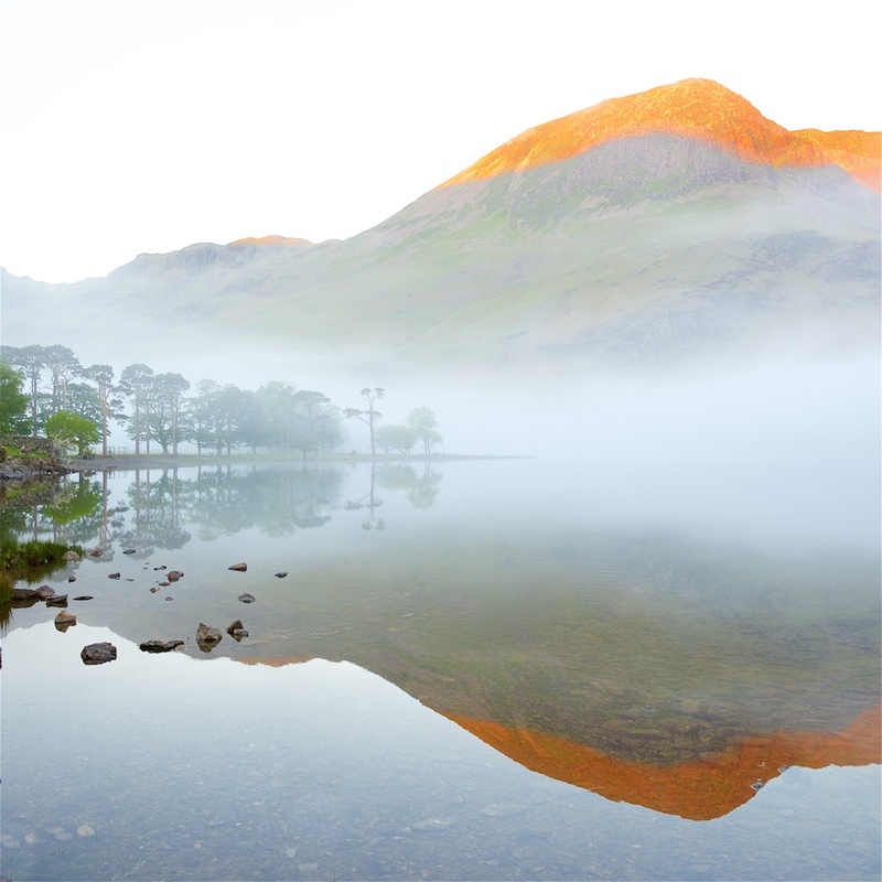 Sunrise, Mists and Reflections, Buttermere. EDC271 - Lake District