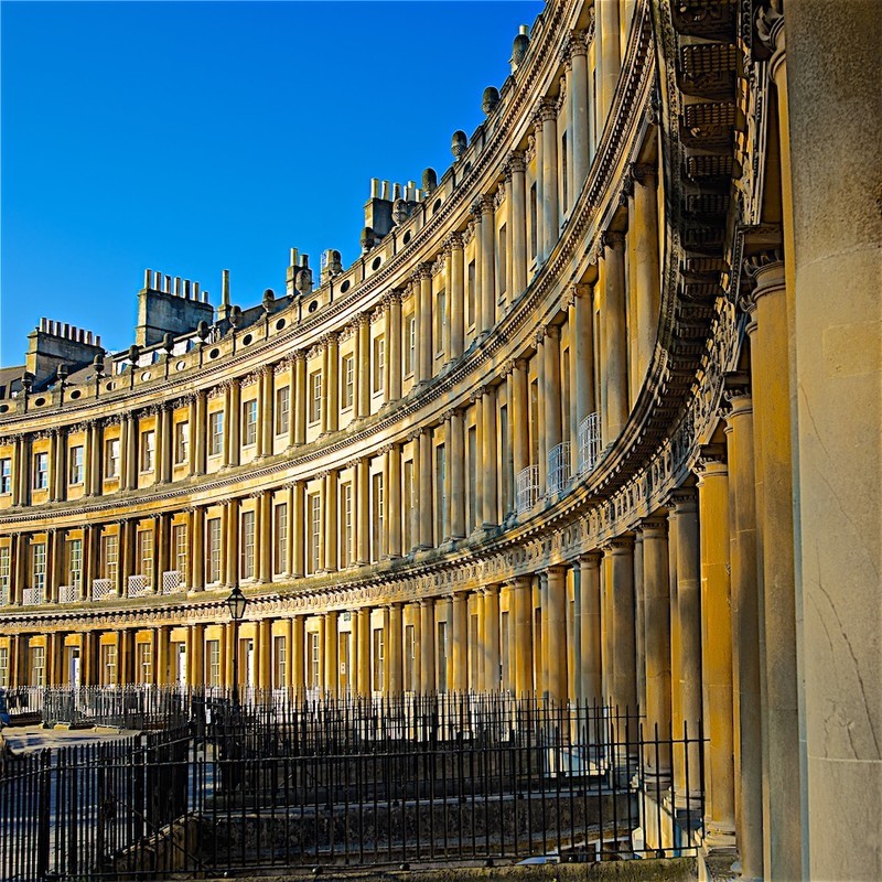Circus in  sunshine, Bath EDC232  only available as a greeting card - Bath