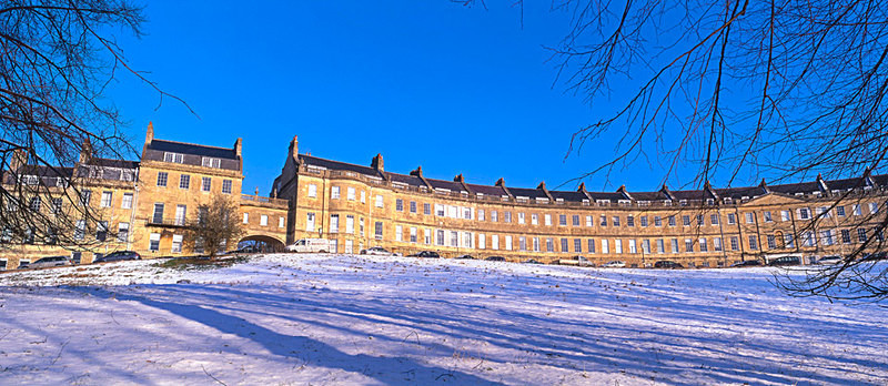 Lansdown Crescent, Bath. Not available as a greeting card - Bath