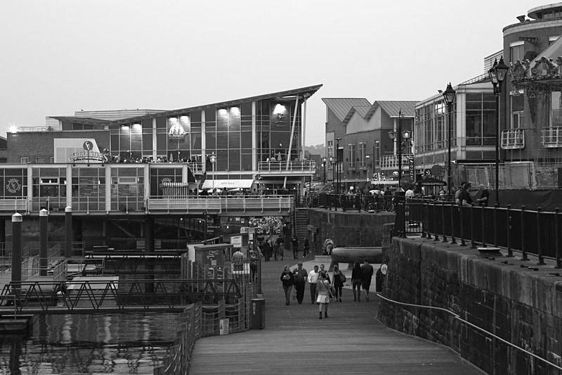 Mermaid Quay at Dusk 2 - Bay and Barrage