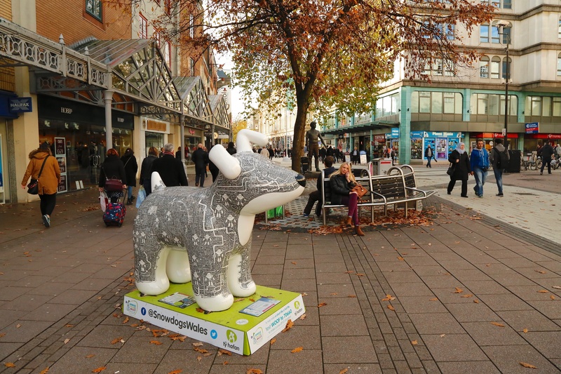 1. Dog Bot, Queen Street - Cardiff SnowDogs