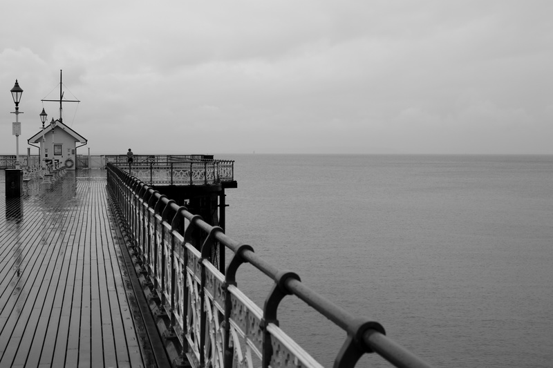 Alone in the Rain - Penarth: Pier and Esplanade