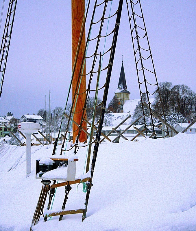 Grimstad Vinter - Postcard