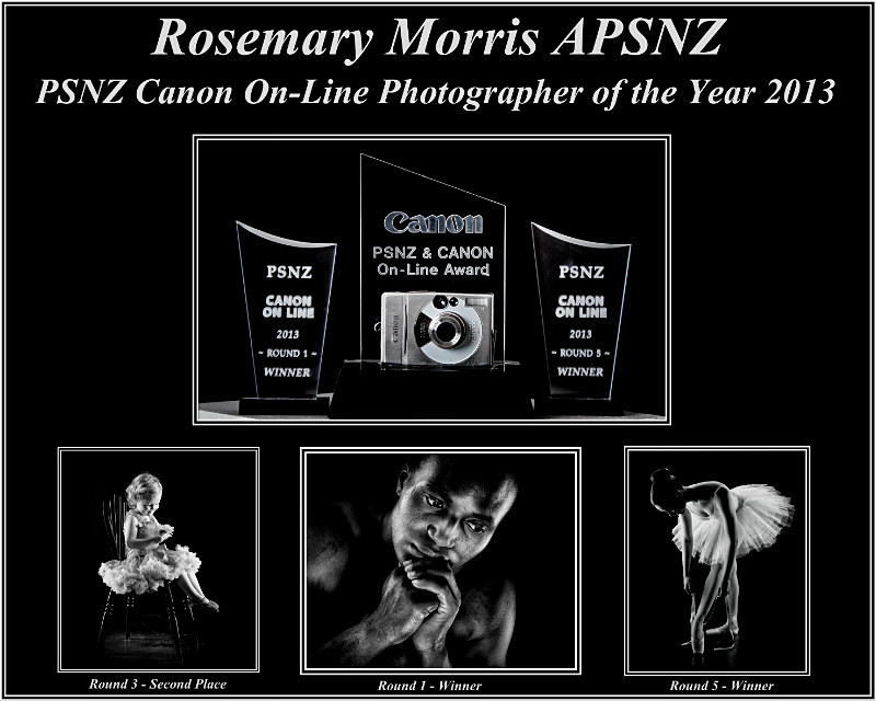 PHOTOGRAPHER OF THE YEAR 2013- Rosemary Morris - PSNZ Canon On-line - Awards