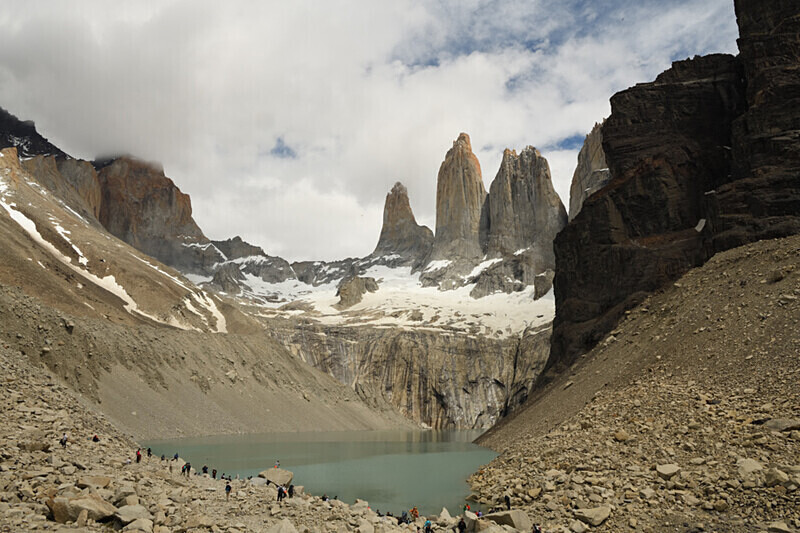 Torres del paine base camp - Patagonie Chilienne: Magellan Channel and Torres del Paine N.P.