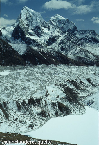 Taboche (6542m) from Gokyo Ri (5357m) - Himalaya 1992-1993 Népal and Pakistan