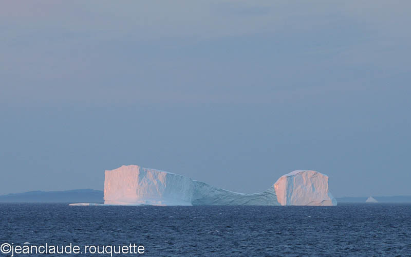 First light on iceberg approaching Disko bay - West Coast of Greenland 2012