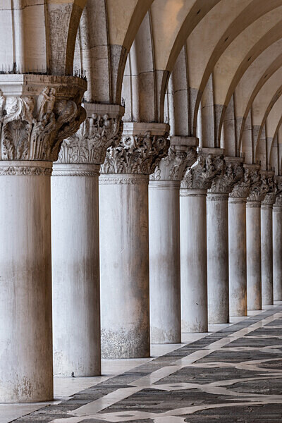 Columns, the Doges Palace - Venice